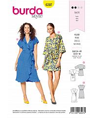 BURDA Kroj Kimono obleka in obleka na preklop 6207