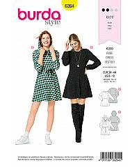 BURDA Kroj Mladostna mini obleka 6264