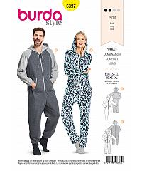 BURDA Kroj Uniseks kombinezon s kapuco 6397