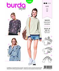 BURDA Kroj Športno elegantni pulover v treh različicah 6406