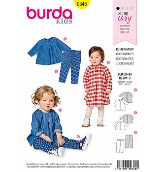 Kroj Komplet za najmlajše - hlače, oblekica in bluza