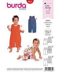 BURDA Kroj Pajac za dojenčka / malčka 9652