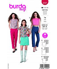 BURDA Kroj Top z ladijskim izrezom 5727