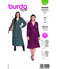 BURDA Kroj Obleka z vstavkom v pasu 5748