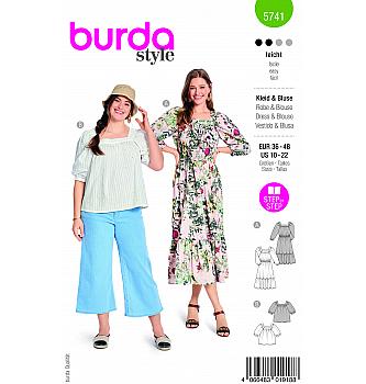 Kroj Bluza in obleka z oglatim izrezom