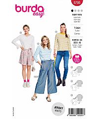 BURDA Kroj Majica iz jerseya z dolgimi rokavi 5705