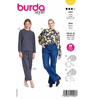 Kroj Elegantna bluza z zadnjim zapenjanjem