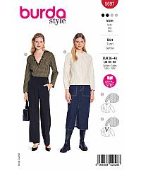 BURDA Kroj Bluza s princes šivi 5697