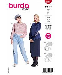 BURDA Kroj Bluza z gubicami ob vratnem izrezu 5685