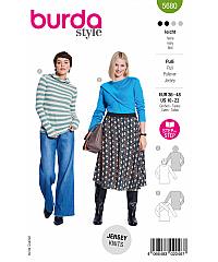 BURDA Kroj Pulover z različnimi detajli 5680