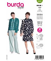 BURDA Kroj Obleka in bluza s hrbtnim sedelcem 5678