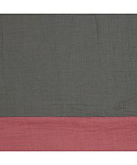 Verhees GOTS Tetra Obojestranska | roza/temnosiva | 100%CO 09058.005