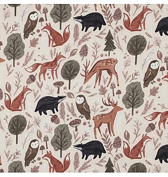 Kosmatena prevešanka Gozd | krem | 95%CO / 5%EL