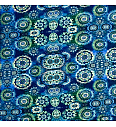 Viskozni jersey Ornamenti | digitalni tisk | modra | 95%VI / 5%EL