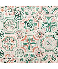 Hemmers Poplin Mediteranski ornament | zelena | digitalni tisk | 100%CO 211835.0017