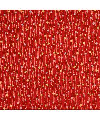 Hemmers Poplin Božične girlande | metalik | rdeča | 100%CO 207956.5019