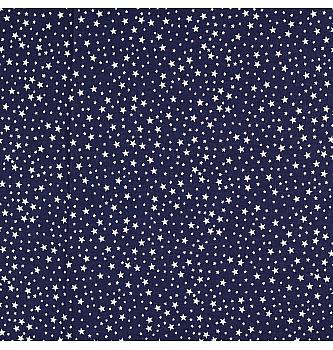 Poplin Božično nebo | metalik | temnomodra/srebrna | 100%CO