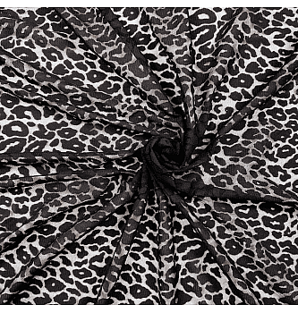 Mrežica Leopard | črna | 55%PL / 45%PA