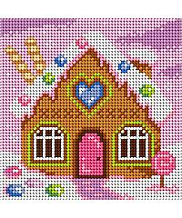 ORCHIDEA Gobelin Hiška iz medenjakov | 15x15cm 3606D