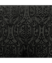 Ltex Pliš Devoré | črna | 50%PL / 40%PA / 10%EL 70862.069