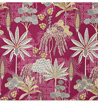 Žakard Orient | granatno jabolko | 80%PL / 20%CO