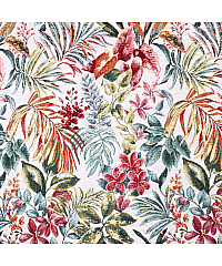 Can Žakard Chenille cvetje | bež | 45%PL / 45%AC / 10%CO 207794