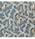 Žakard Rastlinje | turkizna | 80%PL / 20%CO