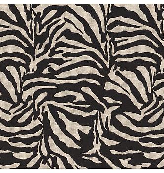 Žakard Elegantna zebra | črna/krem | 48%CO / 36%PL / 16%PC