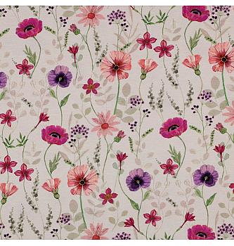 Jersey Pomladni travnik | digitalni tisk | krem | 95%CO/ 5%EL
