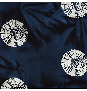 Poplin Batik krogi | ročna batik tehnika | temnomodra | 100%CO