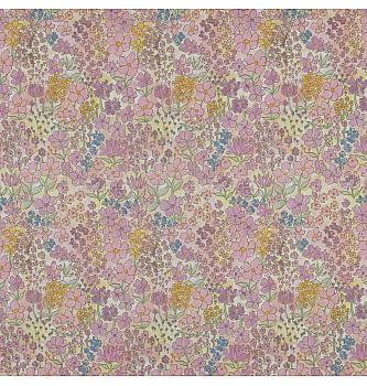 Batist Pastelni travnik | digitalni tisk | svetloroza | 100%CO