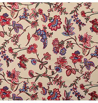 Poplin Elegantne rože | digitalni tisk | bordo | 100%CO