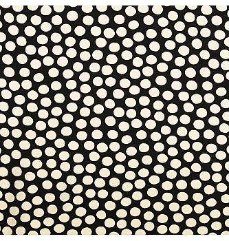 Viskozni poplin Razgibane pike | črna | 100%VI
