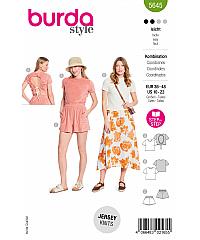 BURDA Kroj Komplet - T-shirt in kratke hlače 5645