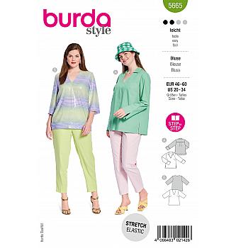 Kroj Ravno padajoča bluza z V izrezom