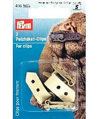 PRYM Zaponka za krzno | bež | 2kos 416503