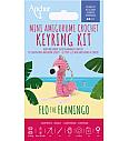 Amigurumi obesek za ključe set | Flamingo Flo