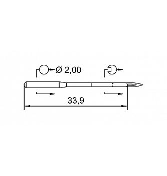Industrijske igle SCHMETZ | za usnje 134 LR | 120 | 10kos