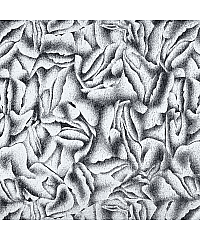 Ltex Mini plise Srebrna abstrakcija | 100%PL 80502.021