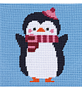 Gobelin set Pingvin | 15x15cm