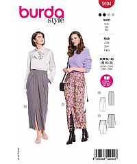 BURDA Kroj Krilo z diagonalnimi gubami 5604