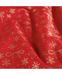 Nooteboom Poplin Božične mašnice | metalik | rdeča | 100%CO 60542.015