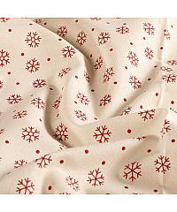 Nooteboom Poplin Božične snežinke | krem | 100%CO 60564.051