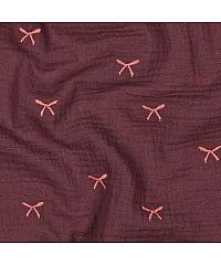 Verhees Tetra Vezene mašnice | bordo | 100%CO 02479.046