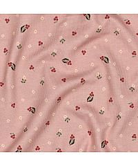 Verhees GOTS jersey Mini cvetke | digitalni tisk | roza | 95%CO / 5%EL 02183.013