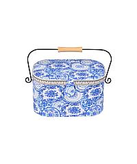 PRYM Škatla za šivalni pribor | 37x25,5x19,5cm | Delft Blue 612092