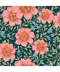 MAKOWER Patchwork blago Luscious Garden deep prussian | 110cm A-10387-B
