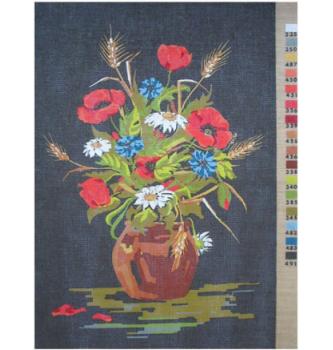 Gobelin set Cvetje in žito | 32x47cm