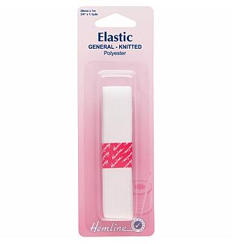 Elastika 20mm, 1m, bela