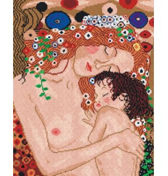 Gobelin Mama in otrok | Gustav Klimt | 40x50cm